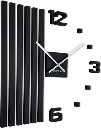 OEM Reloj De Pared De Madera Negra Slm De 60 Cm