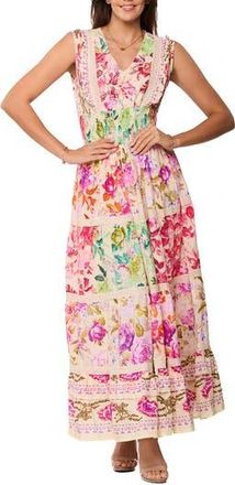Ranee&rsquo;s Floral Maxi Dress in Beige at Nordstrom Rack, Size Large/x-Large