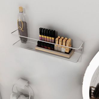 Dmora Estante Casone, Un Estante, 7x7x33h Cm Plata