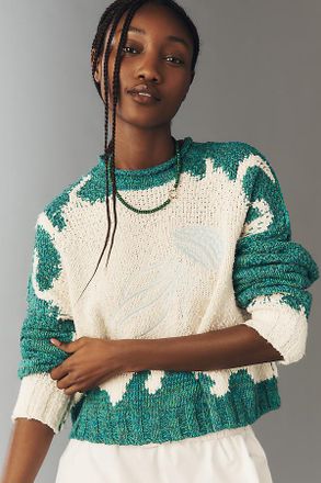 Pilcro Pullover Long-Sleeve Crew-Neck Icon Sweater