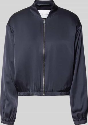 Comma Blouson mit Stehkragen und Rei&szlig;verschluss in Marine, Gr&ouml;&szlig;e 34