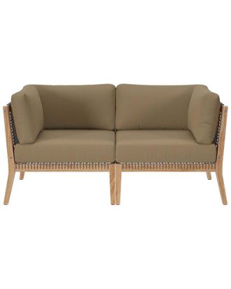ModWay Clearwater Outdoor Patio Teak Wood Loveseat