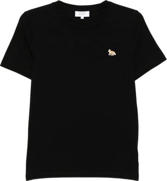 Maison Kitsun&eacute; Embroidered-logo T-shirt
