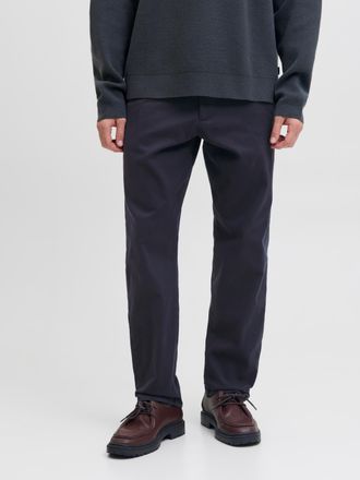 Jack & Jones Chinohose JACK & JONES JPSTKANE HANK CHINO BF, Herren, Gr. 28, L&auml;nge 32, schwarz navy, Web, Obermaterial: 73% Baumwolle, 24% Polyester, 3% Elasthan, u