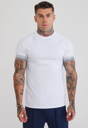 Siksilk Camiseta T&eacute;cnica Blanca para Hombre XXL