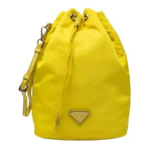 Prada Pre-owned Pochette Coulissante en Nylon - - Pre-owned - Donna - Giallo - ONE SIZE