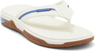 Quiksilver Dylan Deluxe Flip Flop in Natural/Medium Blue at Nordstrom Rack, Size 8