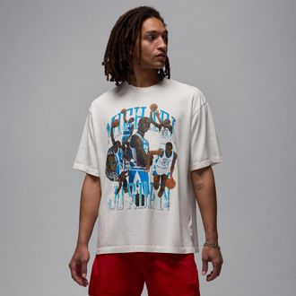 Nike Jordan Mens Jordan Flight Essentials Graphic T-Shirt in White | HQ8940-133