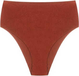 Lenny Niemeyer Slip bikini a vita alta - Marrone
