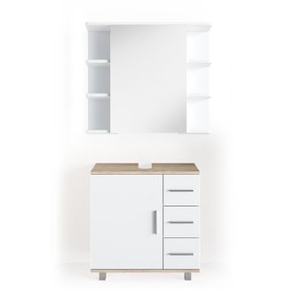 Vicco Conjunto De Muebles De Ba&ntilde;o Ilias, Sonoma, 2 Piezas