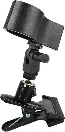 No Brand Soporte Giratorio De 360&deg; Para Secador De Pelo, Puerta Para Micr&oacute;fono Port&aacute;til, En Lugar De Secador De Pelo Port&aacute;til, Soporte Resistente Con Clip Para