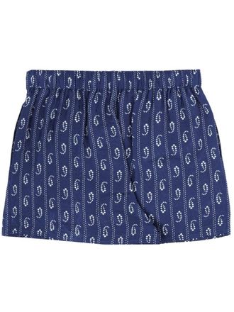 Tory Burch Camp Bermudas - Blue