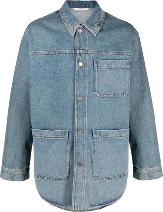 Valentino Garavani Vlogo Signature Denim Shirt