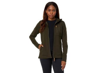 Fjällräven Keb Fleece Hoodie Womens Sweatshirt Deep Forest : XS