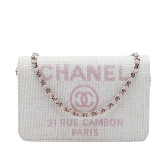 Chanel Pre-owned Wallet on Chain - Dames - Pre-owned - Wit - Maat: ONE Size