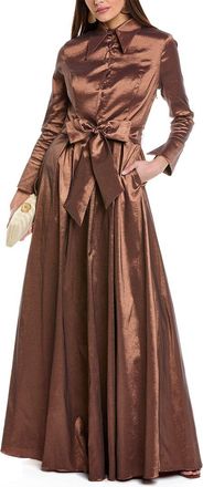 Rene Ruiz Floral Print Shirt Gown