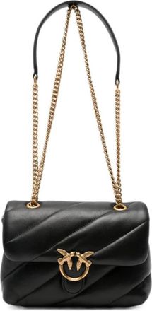 Pinko Love Puff Mini - Dames - Schoudertassen - Zwart - ONE Size - Tassen