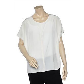 Joseph White Silk Oversized Top