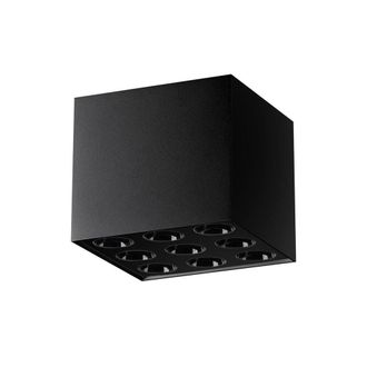 Sollux Lighting Minimalistic Ceiling Lamp 8.3x9.5x9.5cm 9xLight 4000K in Black | Size: 8.3x9.5x9.5 cm