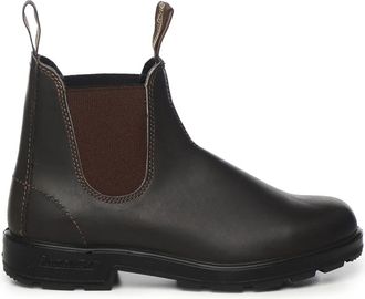 Blundstone Premium Leren Elastische Zijlaarzen Stout - Heren - Chelseaboots - Bruin - 45 EU - Leer - Schoenen