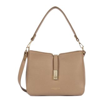Lancaster Shoulder Bags, female, Beige, Size: ONE SIZE Grand sac besace Milano Horizon