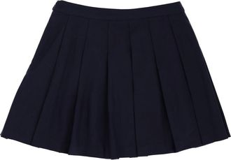 Sporty & Rich Logo Wool Miniskirt - Navy