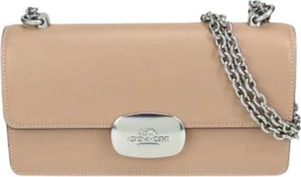 Coach Pre-owned Schoudertas - Dames - Vintage Schoudertas - Beige - ONE Size - Leer - Vintage