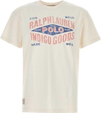 Polo Ralph Lauren Ivory Cotton Oversize T Shirt