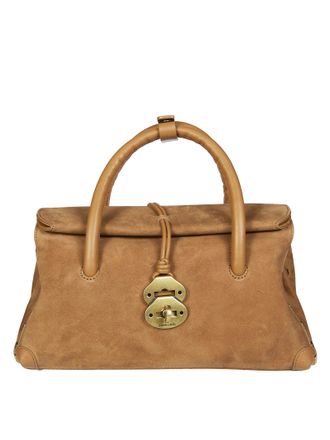 Zanellato Zashmere Cactus Small Suede Handbag