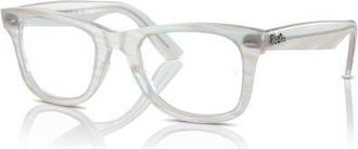 Ray-Ban 50mm Square optical glasses in White at Nordstrom