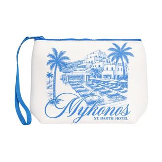MC2 Saint Barth Aline Scuba Mykonos Pochette - Heren - Tassen - Wit - Maat: ONE Size