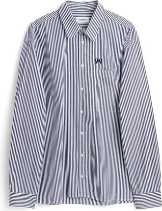 Soulland VIT Stripe Shirt - Dames - Overhemden - Blauw - Xs/S - Katoen - Overhemden