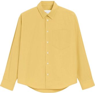Ami Casual Shirts, male, Yellow, Size: S Boxy Long Sleeves Shirt