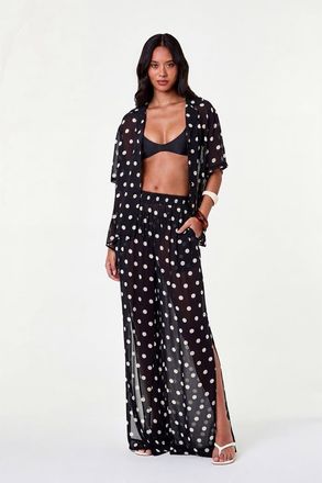 Nicholas Lise Pants in Black/ivory Polka Dot at Nordstrom, Size X-Small