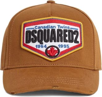Dsquared2 Cappello da baseball in cotone - Marrone