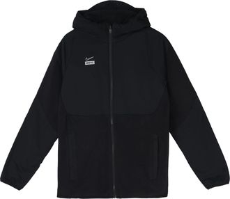 Nike Mens Nike Back Large Logo Sports Long Sleeves Zipper Hooded Jacket Black CT2511-010