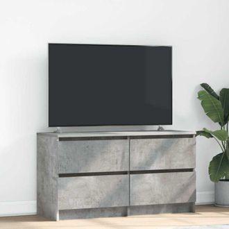 vidaXL Vidaxl - Mobile Porta tv Grigio Cemento 100x35x54 cm Legno Multistrato