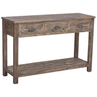 Wanderlust Deco Recibidor de madera marr&oacute;n 120x40x78.5h cm