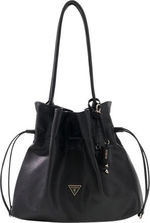 Guess Karima Drawstring Tote - Dames - Schoudertassen - Zwart - ONE Size - Tassen