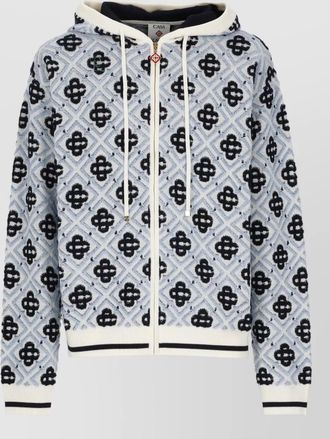 Casablanca wool hooded zip jacket