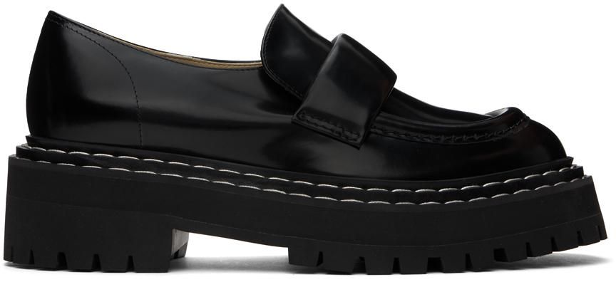 Aeyde Womens Moccasin Harris Loafer in Black | Size 38