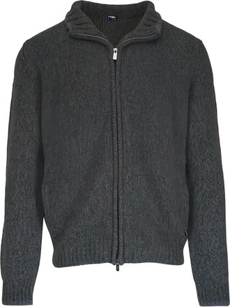 Fedeli Cardigan con zip - Grigio