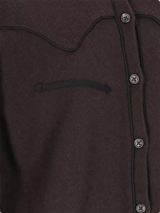Guest In Residence cashmere cropped western shirt