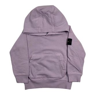 Stone Island Junior Hooded Sweatshirt with Logo Patch - male - Stone Island - Kids Sweatshirts - Purple - 10 Y - Kids