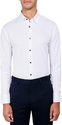 W.R.K Regular Fit Solid Performance Dress Shirt in White at Nordstrom, Size 15.5