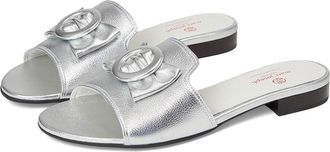 Marc Joseph New York Walcott Ave Womens Flat Shoes Metallic Silver Napa : 8.5 M, Leather