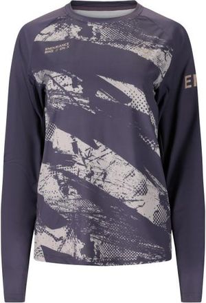 ENDURANCE Kronos Cycling/MTB L/S Shirt Velotrikot f&uuml;r Damen | grau/blau