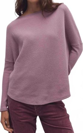 Free People Latte Blues Thermal Top In Winter Tulip