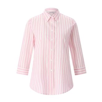 Caliban Shirts, female, Pink, Size: XS Striped Cotton Blouse