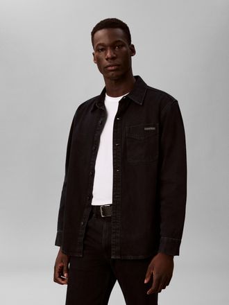 Calvin Klein Jeans Jeanshemd CALVIN KLEIN JEANS, Damen, Gr. XXL, N-Gr, blau schwarz stone, Denim/Jeans, Obermaterial: 100% Baumwolle, unifarben, regular fit normal, Rund